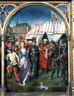 Memling, St Ursula Shrine, Martyrdom at Cologne', 1489