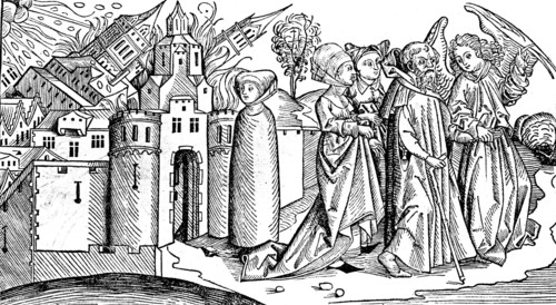 Destruction of Sodom and Gomorrah by earthquake
