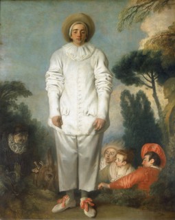 Gilles as Pierrot'  by Jean-Antoine WATTEAU