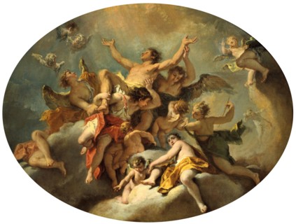 Sebastiano Ricci [Italian Rococo Era Painter, 1659-1734 Assumption of St