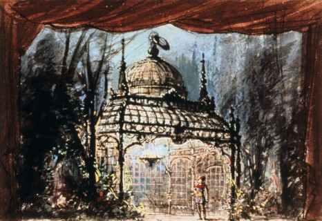 Set design for Mozart's "Magic Flute", 1791
