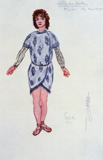 Costume design for one of the Three Youths or Genii, 1913