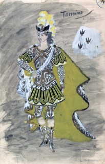 Costume design for Tamino, mid 20th century