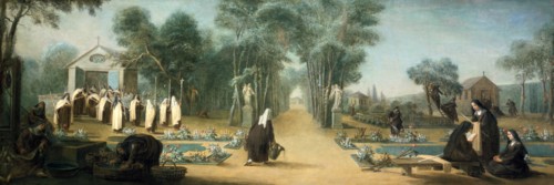 Anon, Carmelite nuns in the garden
