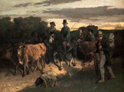 Courbet, Les Paysans de Flagey revenant de la foire