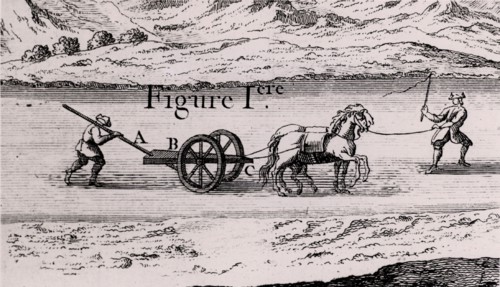Charrue utilisée pour creuser des rivières et des voies navigables