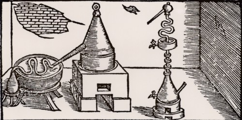 La distillation de l'alcool