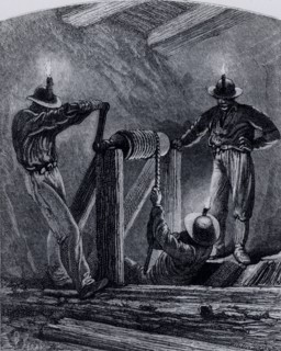 A Cornish winze shaft, used for exploration