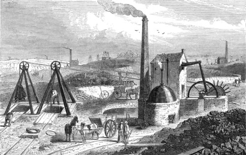 Steam engine or Whimsey for raising coal from the bottom of the pit