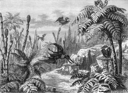 Scene during the Lias period