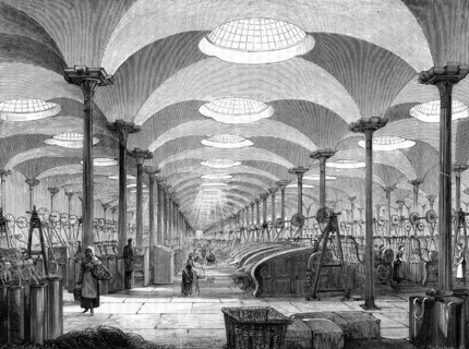 The Great Hall of Marshall's Flax Mill, Leeds, Yorkshire, England