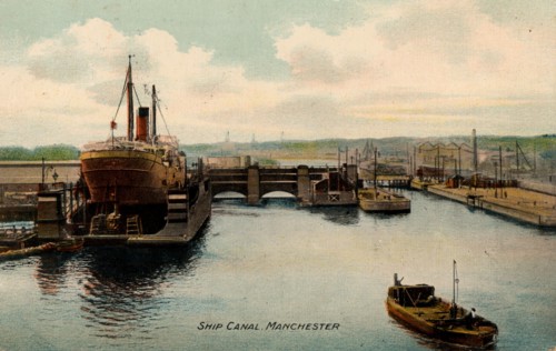 Scene on the Manchester Ship Canal, England