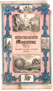 Title page of "Mechanic's Magazine"