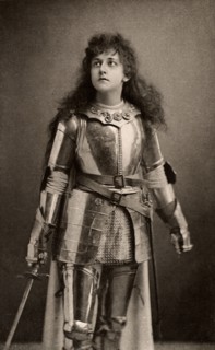 Mary Kingsley as Joan of Arc in the history play "Henry IV" Part 1 by William Shakespeare