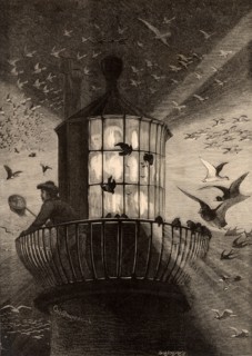 The lantern of the Eddystone lighthouse