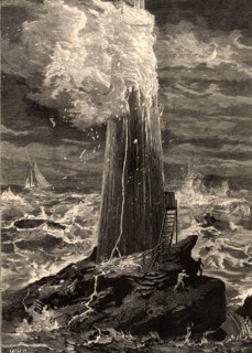 The third Eddystone lighthouse on the Stone 13 miles South-east of Polperro