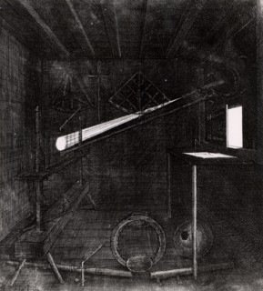 Projecting the sun's image through a refracting telescope