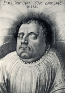 Martin Luther sur son lit de mort