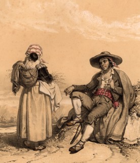Gypsy family from the Spanish Pyrenees