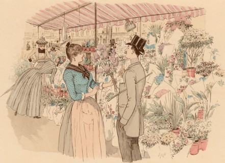 Flower market in the Madeleine
