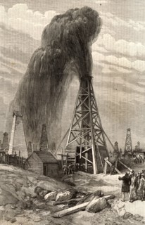 Baku oilfields in South Western Azerbaijan