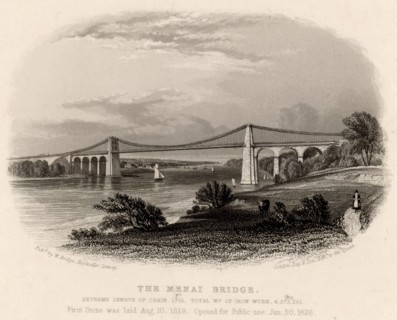Suspension bridge over the Menai Straits