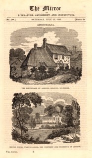 Lieu de naissance et domicile de Joseph Addison