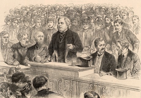 John Bright en plein discours
