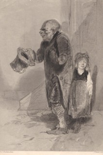 In defiance of the law: Father and child begging