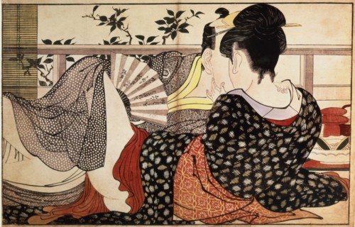 Lovers: Illustration for 'The Pillow Book' ,1788