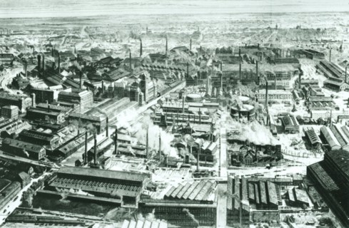 The centre of Krupp's factory at Essen circa 1910