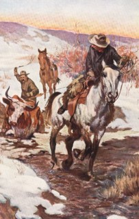 Winter work for cowboys