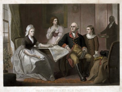 Schussele, Washington and his family