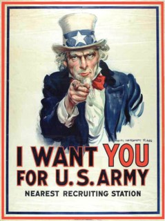"I want YOU for the U.S. Army"