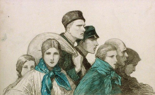 Immigrants from Russia or Eastern Europe arriving in the USA