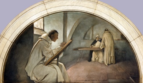 Manuscript Book mural in Evolution of the Book series