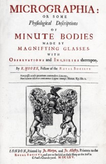 Première page d'une édition de "Micrographia"