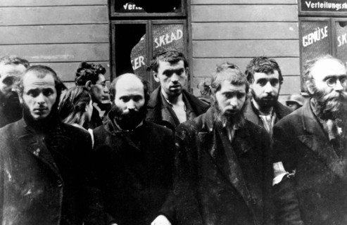 Jewish Rabbis captured taken during the destruction of the Warsaw Ghetto