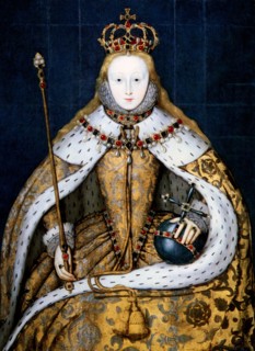 Elisabeth I dans ses habits de couronnement