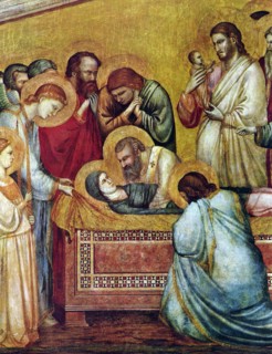 Giotto di Bondone 1315-1320 death of Mary