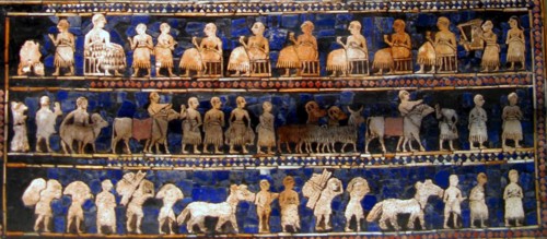 The 'Peace' panel from the Standard of Ur