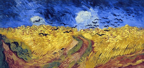 Van Gogh, Champ de blé aux corbeaux