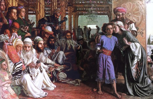 Finding the Savior in the Temple, c 1859 by William Holman Hunt