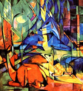 franz marc, Expressionist style painting circa 1913-14