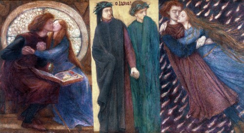 Dante Gabriel Rossetti, Paolo e Francesca da Rimini,1855