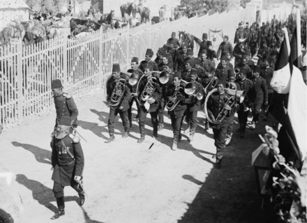 Turkish military band  during state visit of  Wilhelm II, 1898