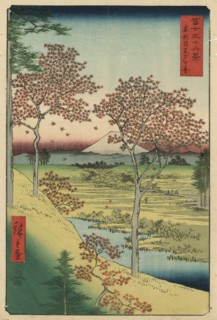 Twilight Hill at Meguro: From 'Thirty-six View of Mount Fuji'  1858
