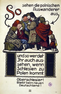 German Anti-Polish poster, 1919