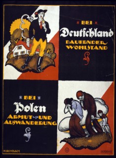 German Anti-Polish poster, 1920