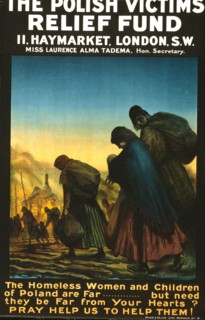 British poster for the Polish Victims Relief Fund